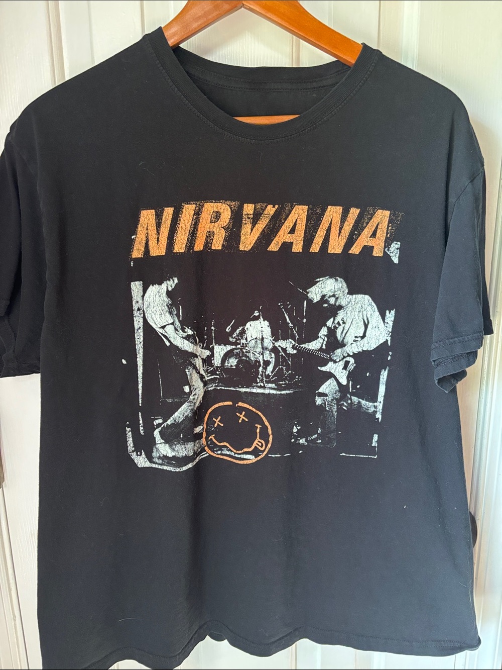 Nirvana Black Graphic Band Tee   - Muddy Banks of the Wishkah Tee Men